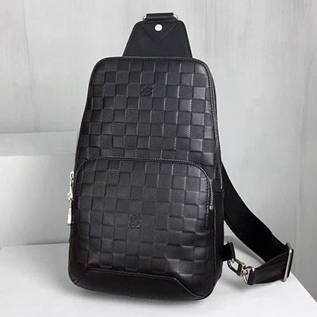Сумка Louis Vuitton N41720 Avenue Sling Bag Damier Infini Leather "Black" фото № 2