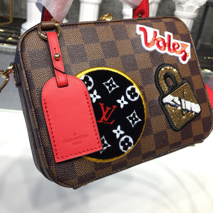 Сумка Louis Vuitton LV Stories Box N40048 Damier Ebene Canvas "Brown" фото № 6