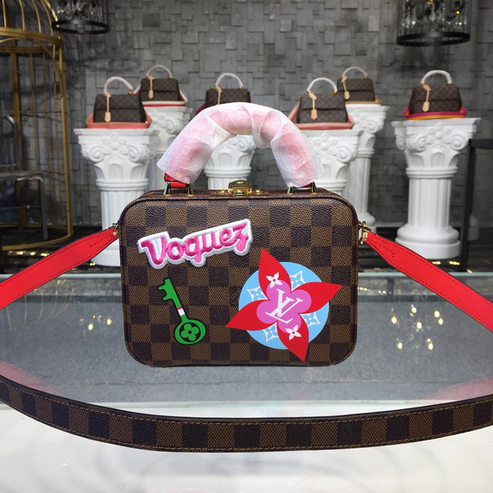 Сумка Louis Vuitton LV Stories Box N40048 Damier Ebene Canvas "Brown" фото № 4