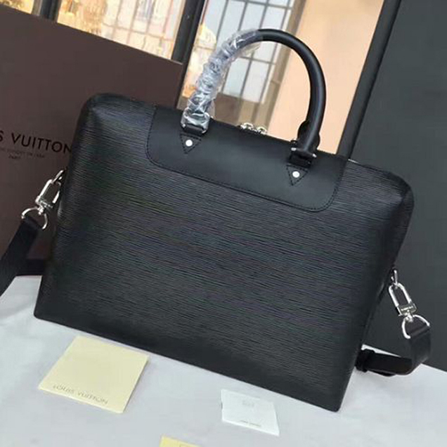 Портфель Louis Vuitton Porte-Documents Jour Briefcase M50163 Epi Leather "Black" фото № 4
