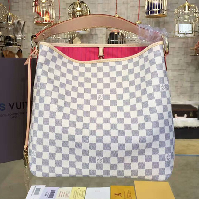 Сумка Louis Vuitton Delightful PM N41447 Damier Azur Canvas "White" фото № 2
