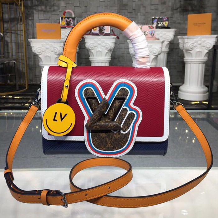 Сумка Louis Vuitton Twist MM M52513 Epi Leather "Navy Blue" фото № 2