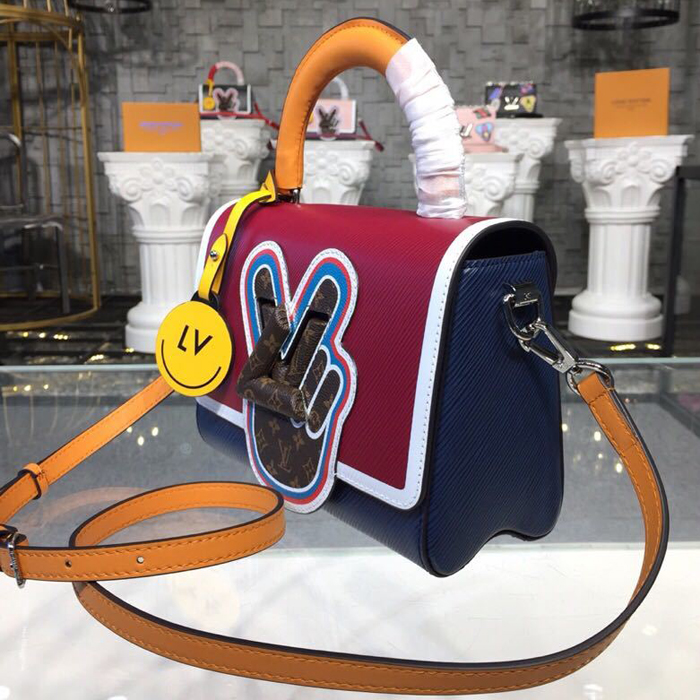 Сумка Louis Vuitton Twist MM M52513 Epi Leather "Navy Blue" фото № 3