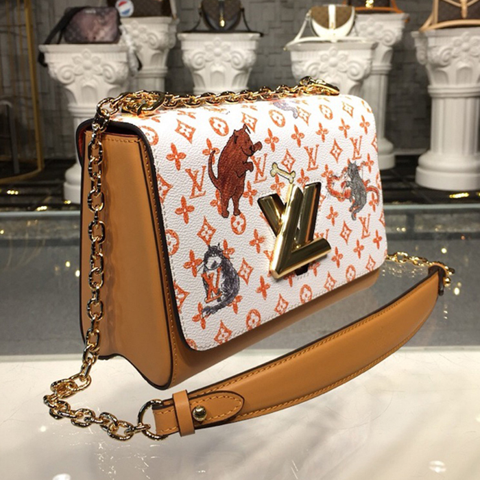 Сумка Louis Vuitton Twist MM M44460 Monogram Canvas "White" фото № 3