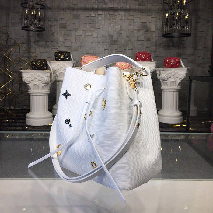 Сумка Louis Vuitton NeoNoe M53238 Epi Leather Blanc "White" фото № 3