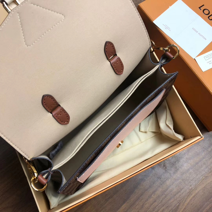 Сумка Louis Vuitton Trendy Crossbody N40147 Damier Ebene Canvas Venus Pink "Brown" фото № 8