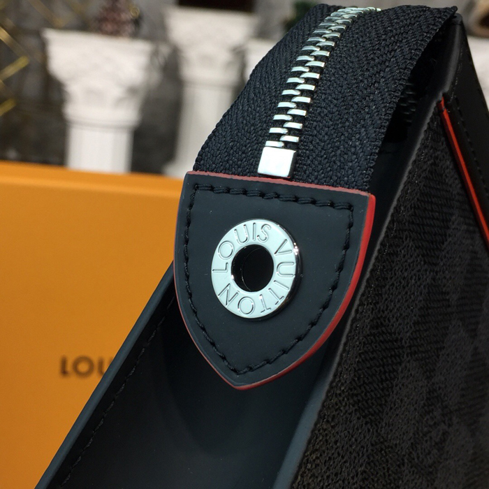 Клатч Louis Vuitton Pochette Voyage MM N60241 Damier Cobalt Canvas "Navy Blue" фото № 7