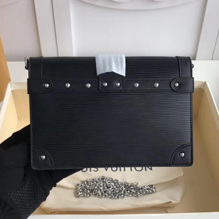 Сумка Louis Vuitton Trunk Chain Wallet M67507 Epi Leather "Black" фото № 4