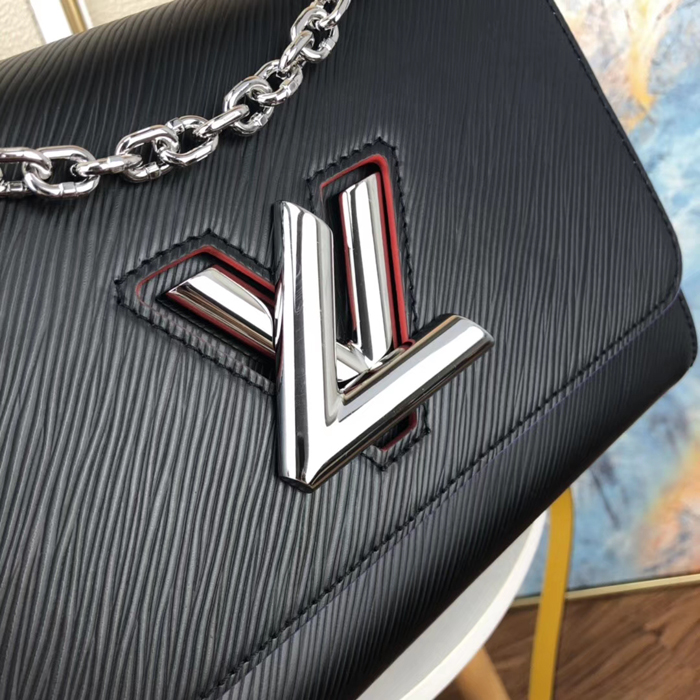 Сумка Louis Vuitton Twist MM M53885 Epi Leather "Black" фото № 7