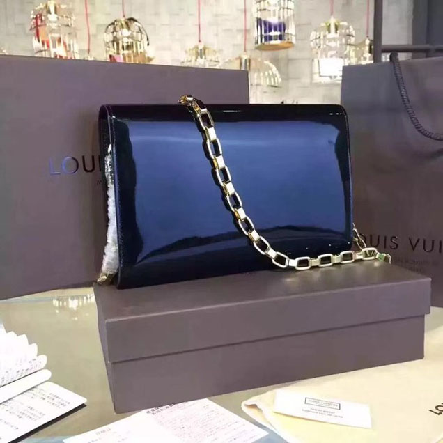 Сумка Louis Vuitton CHAIN LOUISE GM M94425 dark "Brown" фото № 3