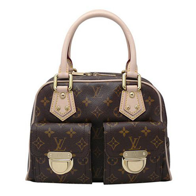 Сумка Louis Vuitton M40026 Manhattan PM Tote Bag Monogram Canvas "Brown" фото № 2