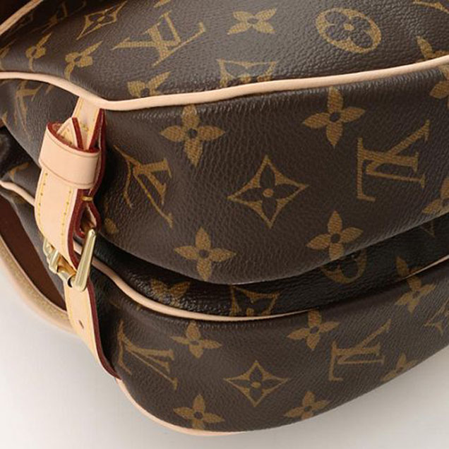 Сумка Louis Vuitton M40710 Saumur MM Crossbody Bag Monogram Canvas "Brown" фото № 6