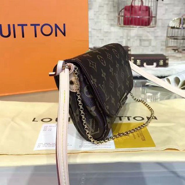 Сумка Louis Vuitton M40717 Favorite PM Monogram Canvas "Brown" фото № 3