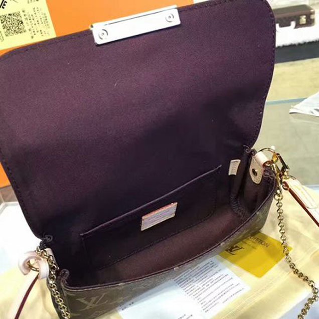 Сумка Louis Vuitton M40717 Favorite PM Monogram Canvas "Brown" фото № 9