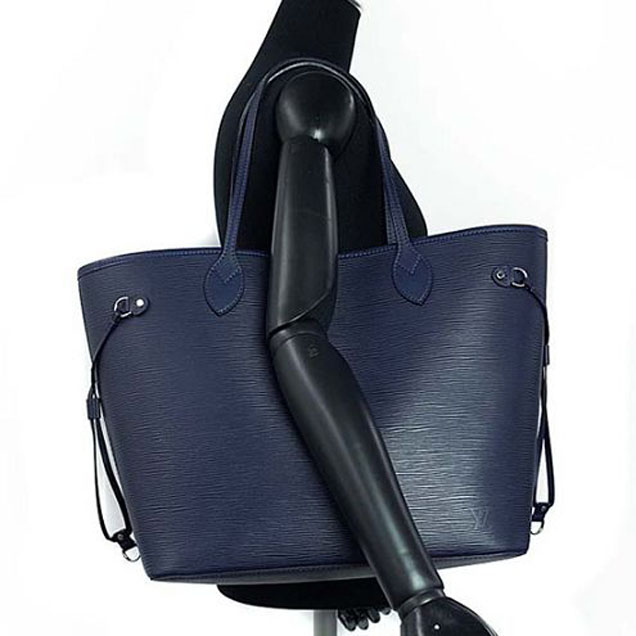 Сумка Louis Vuitton M40885 Neverfull MM Shoulder Bag Epi Leather "Navy Blue" фото № 7