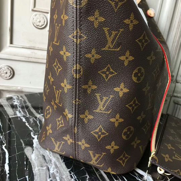 Сумка Louis Vuitton M40995 Neverfull MM Shoulder Bag Monogram Canvas "Brown" фото № 7