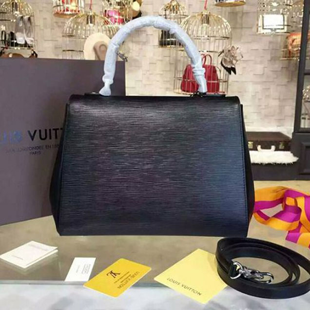 Сумка Louis Vuitton M41302 Cluny MM Tote Bag Epi Leather "Black" фото № 4