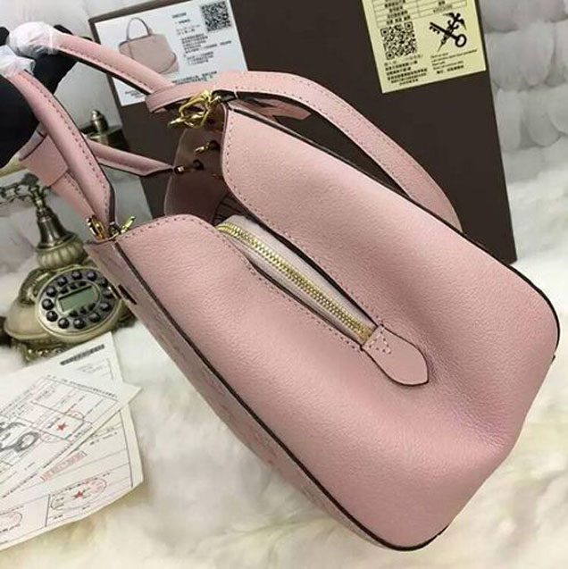 Сумка Louis Vuitton M41394 Montaigne MM Tote Bag Monogram Empreinte Leather "Pink" фото № 3