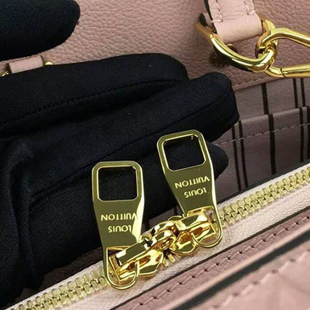 Сумка Louis Vuitton M41394 Montaigne MM Tote Bag Monogram Empreinte Leather "Pink" фото № 9