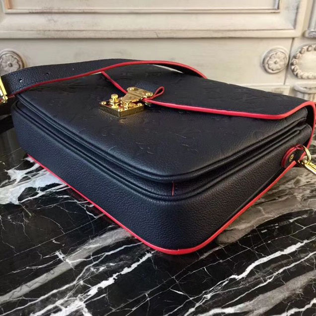 Сумка Louis Vuitton M44071 Pochette Metis Crossbody Bag Monogram Empreinte Leather "Navy Blue" фото № 8