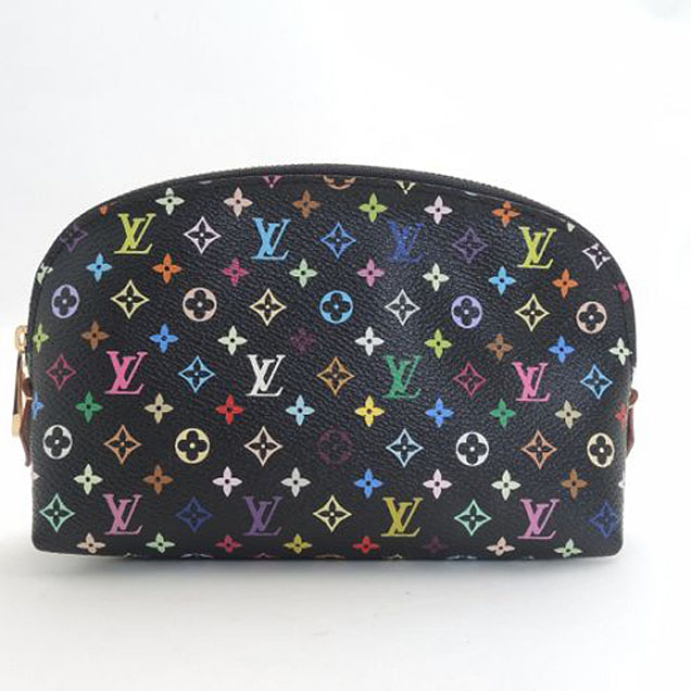 Косметичка Louis Vuitton M47355 Cosmetic Pouch Monogram Multicolore Canvas "Black" фото № 2