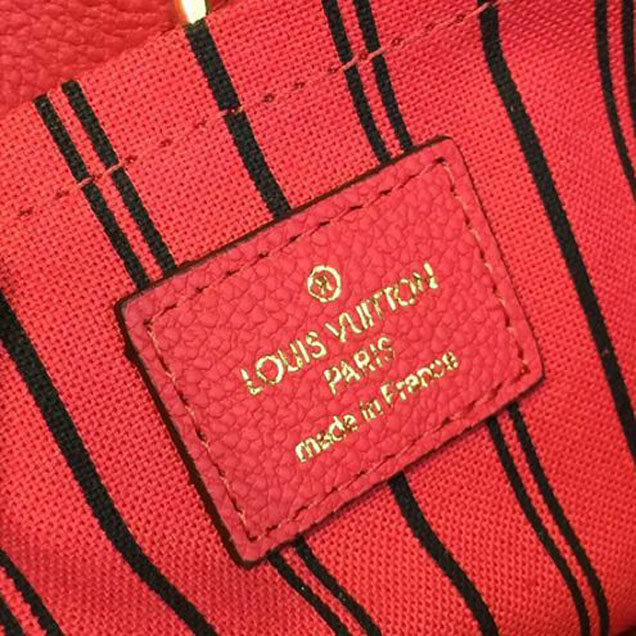 Сумка Louis Vuitton M50038 Montaigne BB Tote Bag Monogram Empreinte Leather "Red" фото № 10