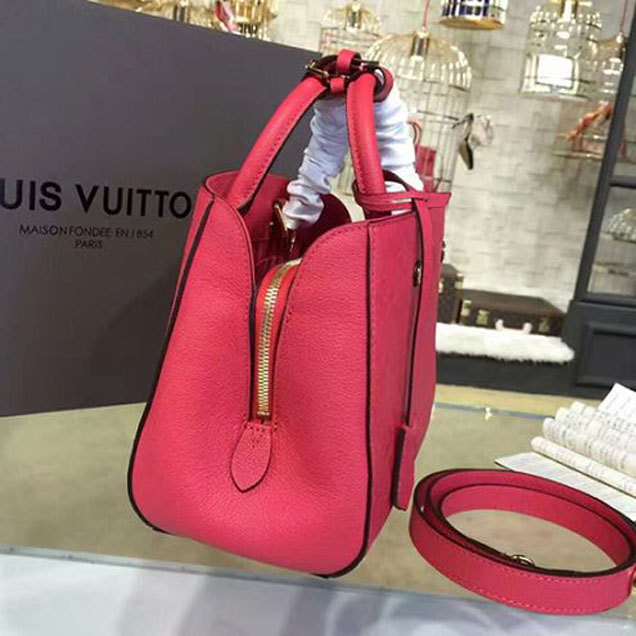 Сумка Louis Vuitton M50038 Montaigne BB Tote Bag Monogram Empreinte Leather "Red" фото № 3