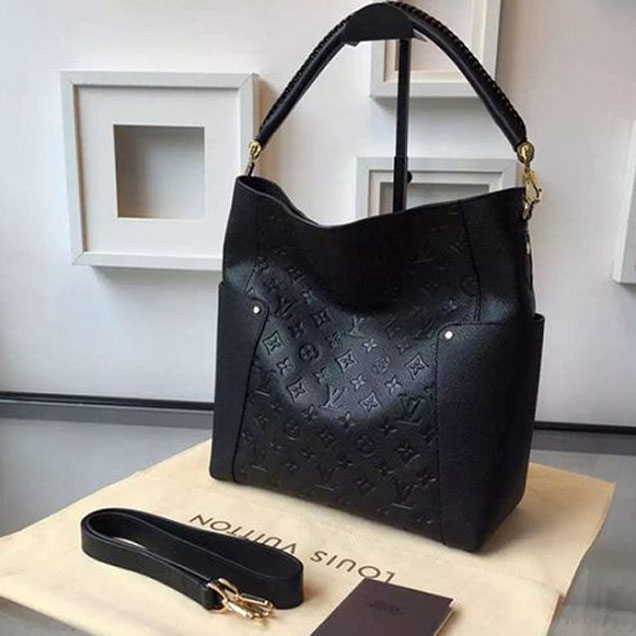 Сумка Louis Vuitton M50072 Bagatelle Hobo Bag Monogram Empreinte Leather "Black" фото № 2