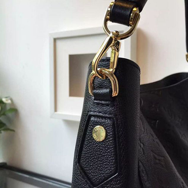 Сумка Louis Vuitton M50072 Bagatelle Hobo Bag Monogram Empreinte Leather "Black" фото № 6