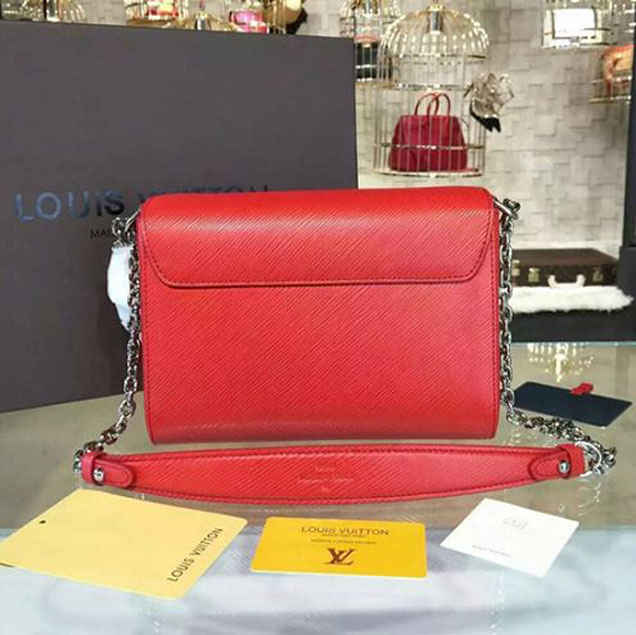 Сумка Louis Vuitton M50523 Twist MM Shoulder Bag Epi Leather "Red" фото № 3