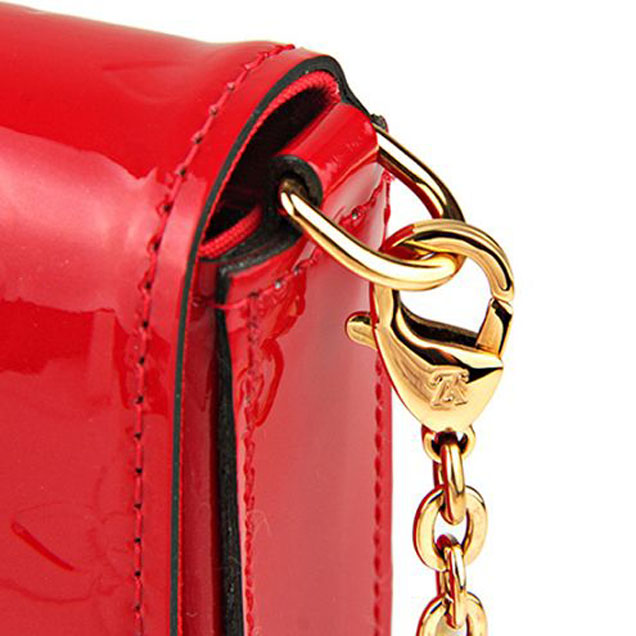 Сумка Louis Vuitton M61293 Pochette Felicie Crossbody Bag Monogram Vernis "Red" фото № 5