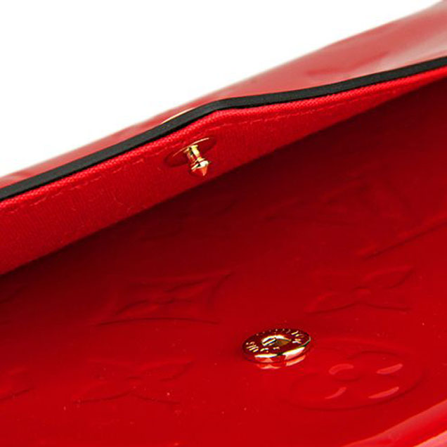 Сумка Louis Vuitton M61293 Pochette Felicie Crossbody Bag Monogram Vernis "Red" фото № 9
