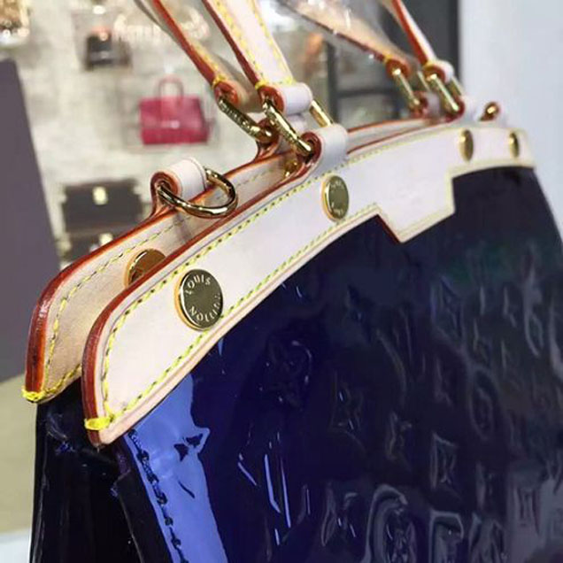 Сумка Louis Vuitton M90054 Brea MM Tote Bag Monogram Vernis "Navy Blue" фото № 7