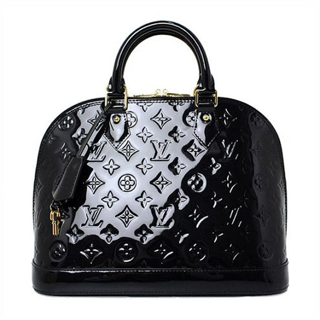 Сумка Louis Vuitton M90185 Alma PM Tote Bag Monogram Vernis "Black" фото № 2