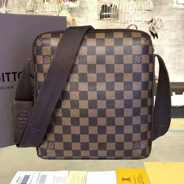 Сумка Louis Vuitton N41135 Trotteur Beaubourg Messenger Bag Damier Ebene Canvas "Brown" фото № 4