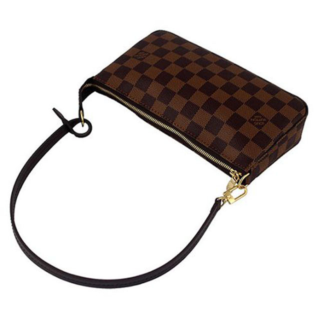 Сумка Louis Vuitton N41206 Pochette Accessoires Damier Ebene Canvas "Brown" фото № 7