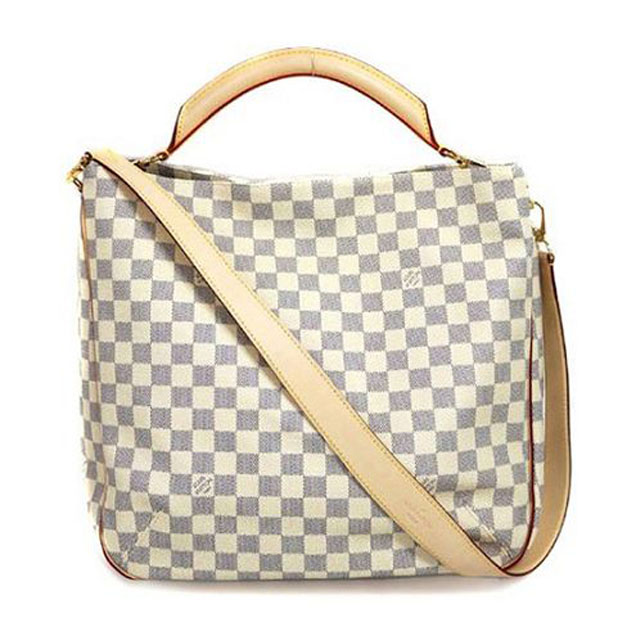 Сумка Louis Vuitton N41216 Soffi Hobo Bag Damier Azur Canvas "White" фото № 2