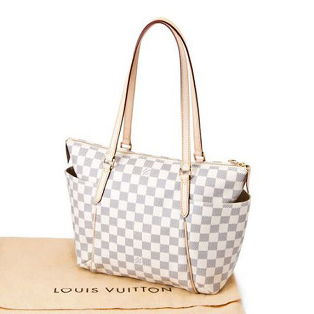Сумка Louis Vuitton N41280 Totally PM Shoulder Bag Damier Azur Canvas "White" фото № 9