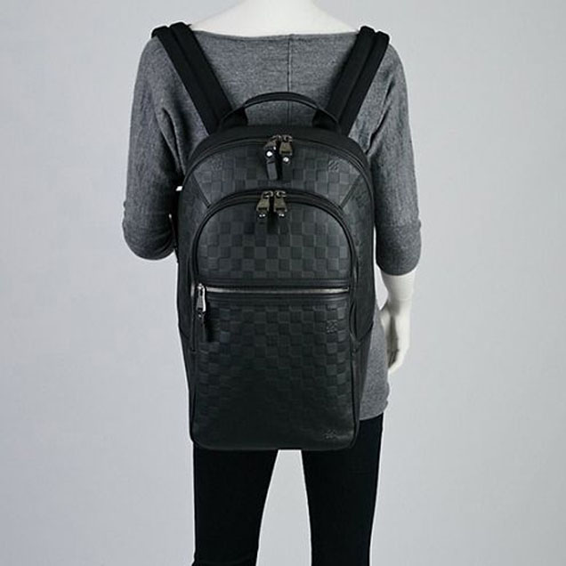 Рюкзак Louis Vuitton N41330 Michael Backpack Damier Infini Leather "Black" фото № 10