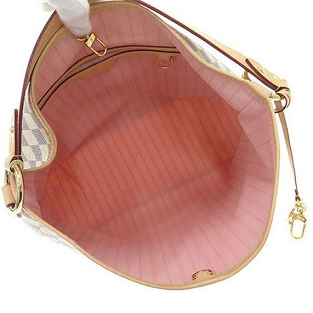 Сумка Louis Vuitton N41606 Delightful PM Hobo Bag Damier Azur Canvas "White" фото № 6