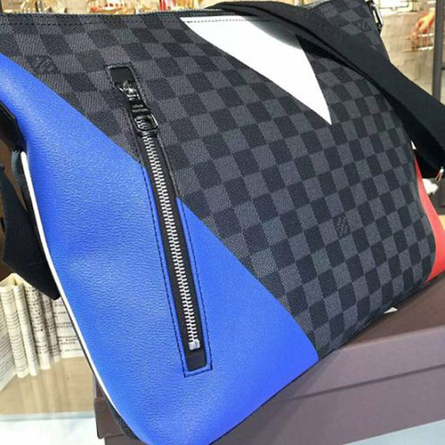 Сумка Louis Vuitton N41640 Mick MM Regatta Messenger Bag Damier Cobalt Canvas "Navy Blue" фото № 5