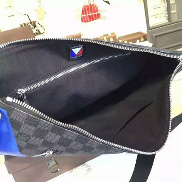 Сумка Louis Vuitton N41640 Mick MM Regatta Messenger Bag Damier Cobalt Canvas "Navy Blue" фото № 9