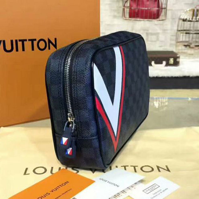 Косметичка Louis Vuitton N44031 Toiletry Bag Damier Cobalt Canvas "Navy Blue" фото № 4