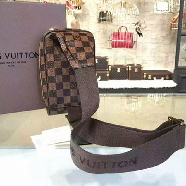 Сумка Louis Vuitton N51994 Geronimos Sling Bag Damier Ebene Canvas "Brown" фото № 4