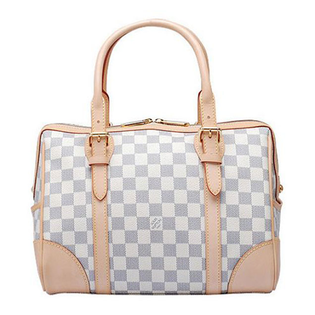 Сумка Louis Vuitton N52001 Berkeley Tote Bag Damier Azur Canvas "White" фото № 4