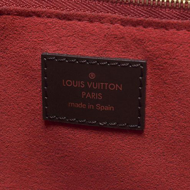 Сумка Louis Vuitton N63542 Reggia Hobo Bag Damier Ebene Canvas "Brown" фото № 9