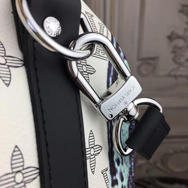 Сумка Louis Vuitton M54130 Keepall 45 Bandouliere Duffel Bag Monogram Canvas "White" фото № 8