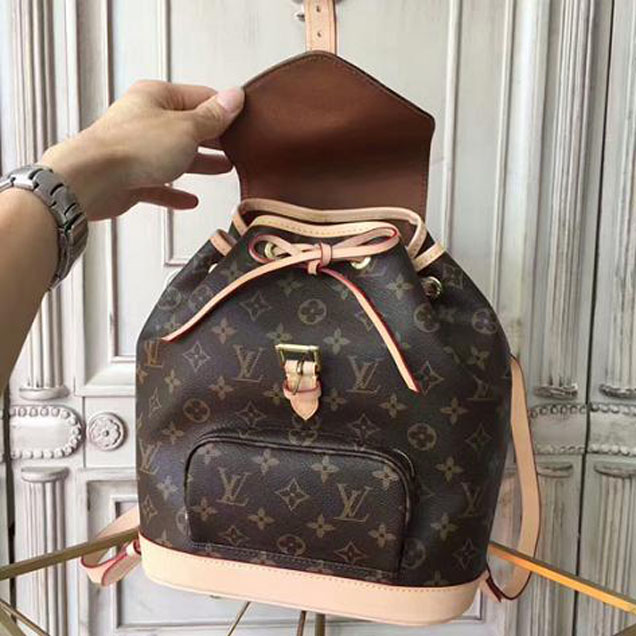 Рюкзак Louis Vuitton M51136 Montsouris MM Backpack Monogram Canvas "Brown" фото № 9