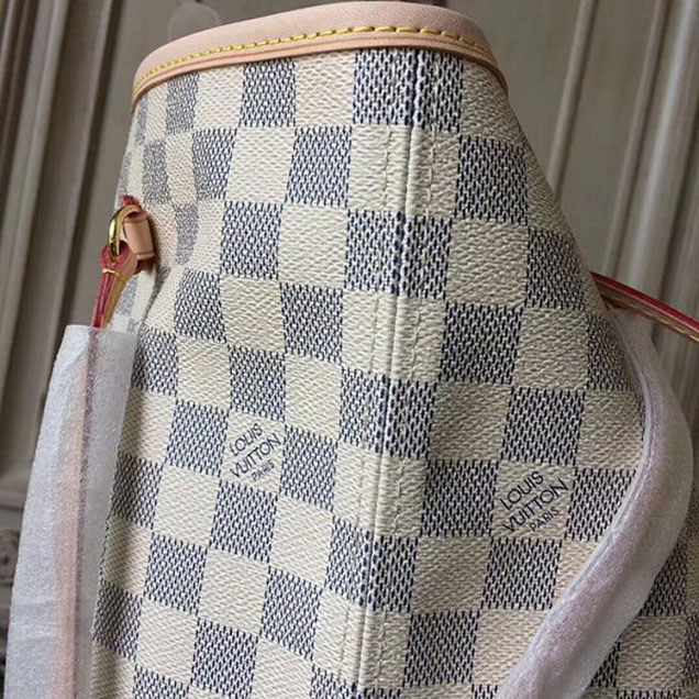 Сумка Louis Vuitton Neverfull GM N41604 Damier Azur Canvas "White" фото № 7