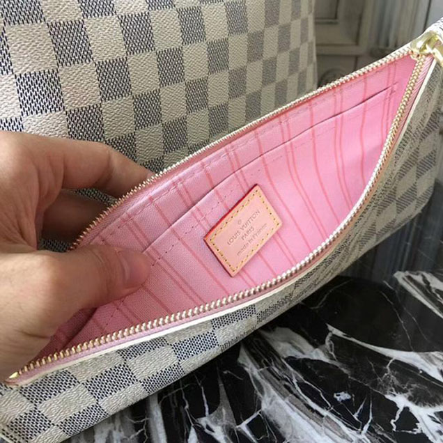 Сумка Louis Vuitton Neverfull GM N41604 Damier Azur Canvas "White" фото № 6